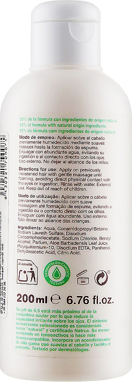 Łagodny szampon dla dzieci z ekstraktem z aloesu i prowitaminą B5 - Interapothek Baby Champu Suave Infantil — Zdjęcie N2