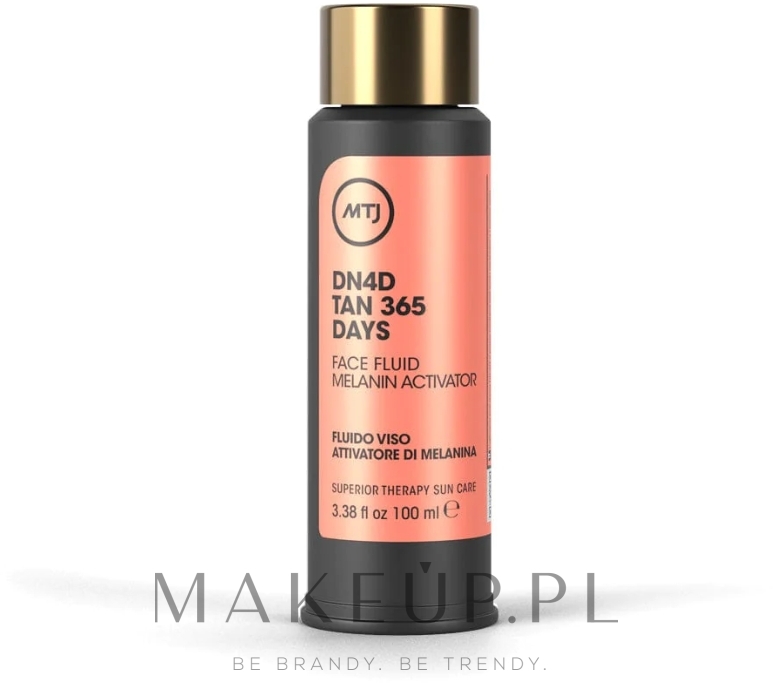 Fluid do twarzy aktywujący melaninę - MTJ Cosmetics Superior Therapy Sun DN4D Tan 365 Days — Zdjęcie 100 ml