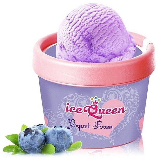 PREZENT! Mus do mycia twarzy Jagoda - Arwin Ice Queen Yogurt Foam Blueberry — Zdjęcie N1