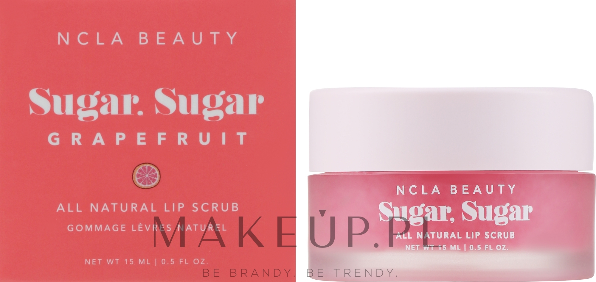 Peeling do ust Różowy grejpfrut - NCLA Beauty Sugar, Sugar Pink Grapefruit Lip Scrub — Zdjęcie 15 ml