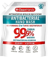 Kup Antybakteryjne mydło do rąk 99,9% 2w1 Piwonia i Bawełna - Clean Hands Antibacterial Hand Soap (refill)