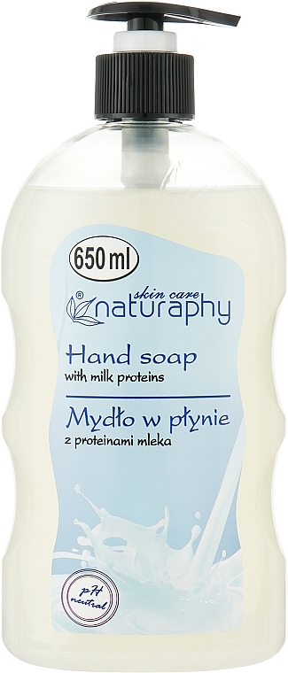 Mydło w płynie z proteinami mleka - Naturaphy Hand Soap — Zdjęcie N1