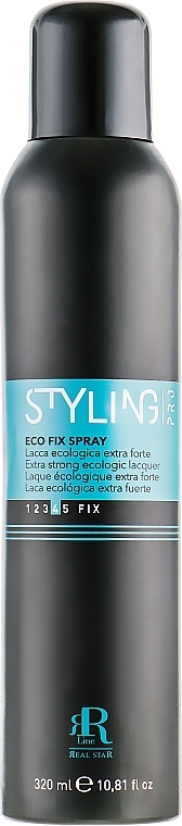 PRZECENA! Bardzo mocny lakier utrwalający - RR LINE Styling Pro Eco Fix Spray * — Zdjęcie N1