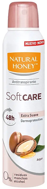 Dezodorant w sprayu - Natural Honey Soft Care Desodorante Spray — Zdjęcie N1
