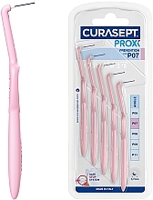 Szczoteczki międzyzębowe P07, 0,7 mm, różowe - Curaprox Curasept Proxi Angle Prevention Pink — Zdjęcie N1
