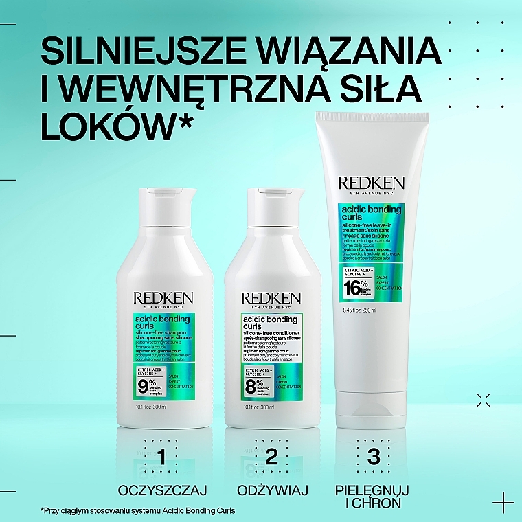 Krem bez spłukiwania do włosów kręconych - Redken Acidic Bonding Curls Silicone-Free Leave-in Treatment — Zdjęcie N9