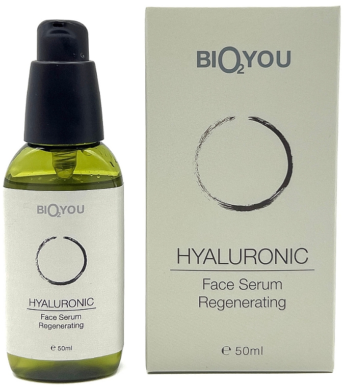 Naturalne serum przeciwstarzeniowe do twarzy z kwasem hialuronowym - Bio2You Hyaluronic Regenerating Face Serum — Zdjęcie N1