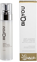Kup Przeciwstarzeniowy krem ​​na noc z kwasem hialuronowym do twarzy - Bio2You Natural Anti-Ageing Night Cream With Hyaluronic Acid