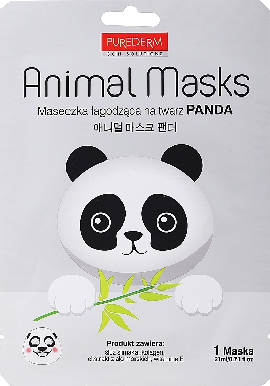 Uspokajająca maseczka do twarzy Panda - Conny Animal Essence Mask — Zdjęcie N1