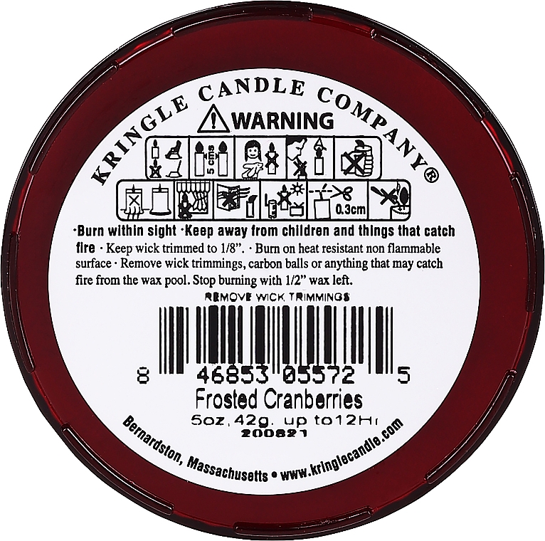 PREZENT! Podgrzewacz zapachowy - Country Candle Frosted Cranberry Daylight — Zdjęcie N2
