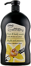 Kup PRZECENA! Mydło pod prysznic do włosów i ciała, Wanilia z ekstraktem z aloesu - Naturaphy Hair & Body Wash *