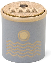 Świeca zapachowa Zamsz morski, niebieska - Paddywax Dune Ceramic Candle Blue Saltwater Suede — Zdjęcie N1