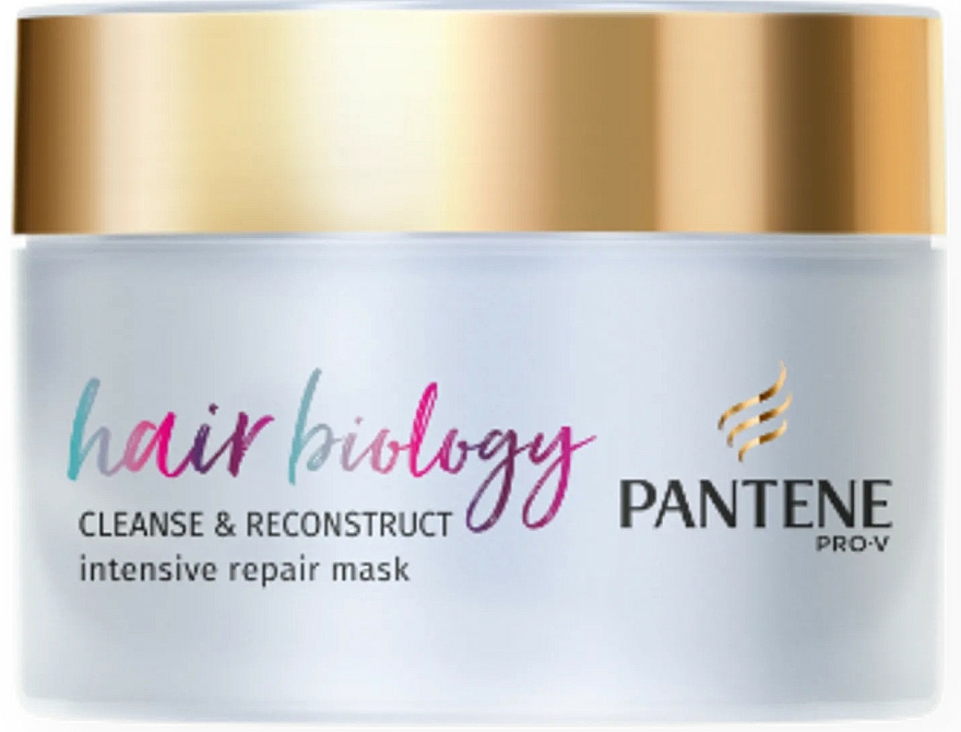 Maska do włosów farbowanych - Pantene Pro-V Hair Biology Cleanse & Reconstruct Intensive Repair Mask — Zdjęcie N1