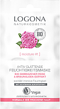 Kup Nawilżająca maska do twarzy z organiczną różą - Logona Moisture Lift Active Smoothing Moisture Mask