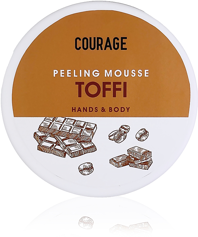 Mus peelingujący do rąk i ciała Iris - Courage Hands&Body Toffi Peeling Mousse — Zdjęcie N2