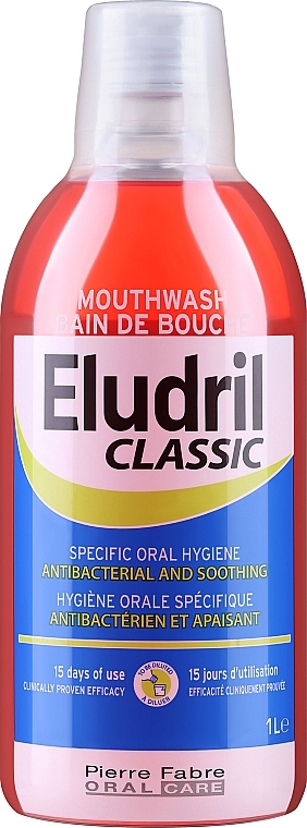 Płyn do płukania jamy ustnej z dozownikiem - Pierre Fabre Oral Care Eludril Classic Mouthwash — Zdjęcie N1