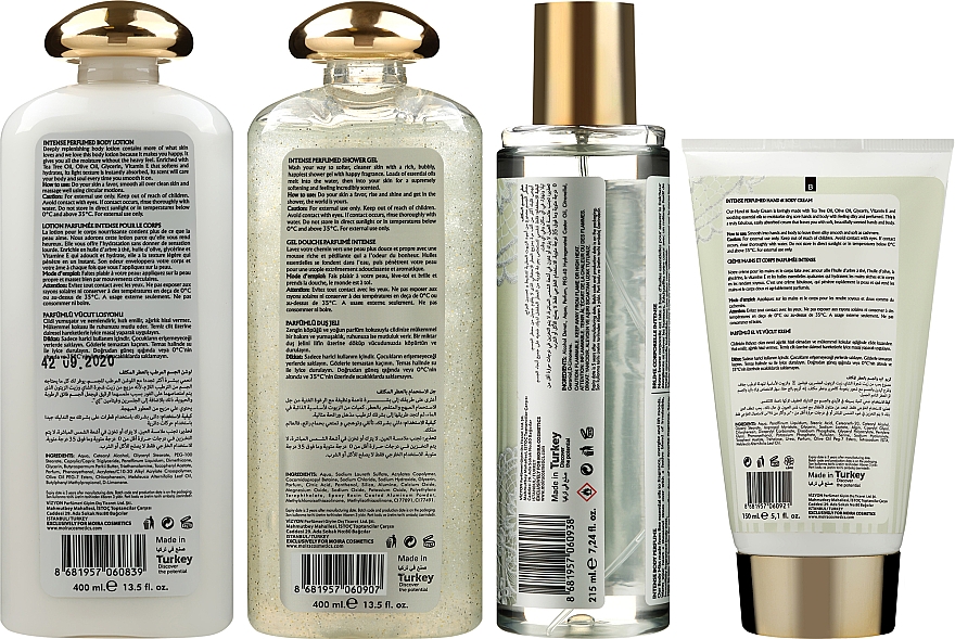Zestaw - Moira Cosmetics Be Bright (gel/400ml + lotion/400ml + body/mist/215ml + cream/150ml) — Zdjęcie N3