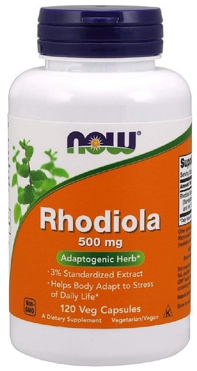 Suplement diety Złoty korzeń Rhodiola, 500 mg - Solgar Rhodiola  — Zdjęcie N1