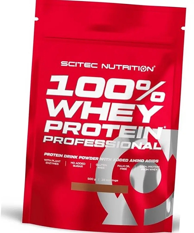 Białko serwatkowe - Scitec Nutrition 100% Whey Protein Professional Chocolate Cookies & Cream — Zdjęcie N3