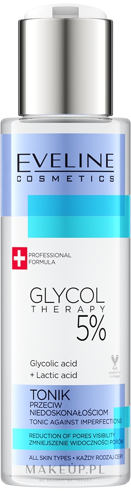 Eveline Cosmetics Glycol Therapy 5% - Tonik przeciw niedoskonałościom — Zdjęcie 110 ml