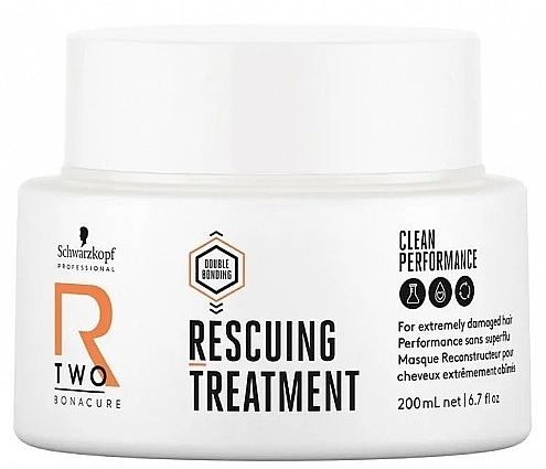 Maska do włosów zniszczonych - Schwarzkopf Professional Bonacure R-TWO Rescuing Treatment — Zdjęcie N2