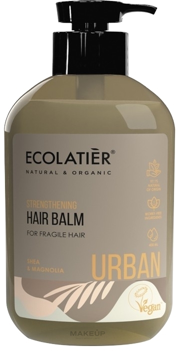 Wzmacniająca odżywka do włosów delikatnych - Ecolatier Urban Hair Balm — Zdjęcie 400 ml