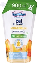 Hiperdelikatny żel pod prysznic dla dzieci o zapachu mirabelki - BAMBINO Family Shower Gel (wymienny wkład) — Zdjęcie N1