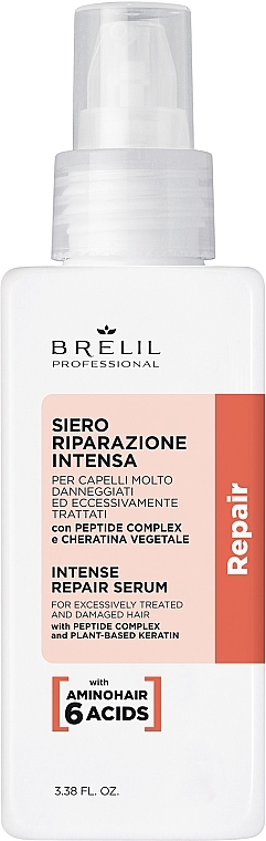 Rewitalizujące serum do włosów - Brelil Repair Treatment Intense Repair Serum — Zdjęcie N1