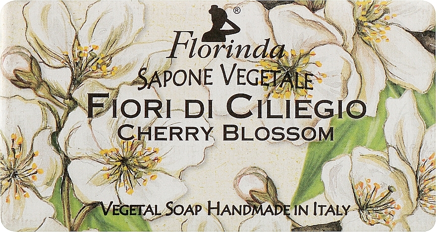 Mydło naturalne Kwiat Wiśni - Florinda Sapone Vegetale Cherry Blossom — Zdjęcie N2