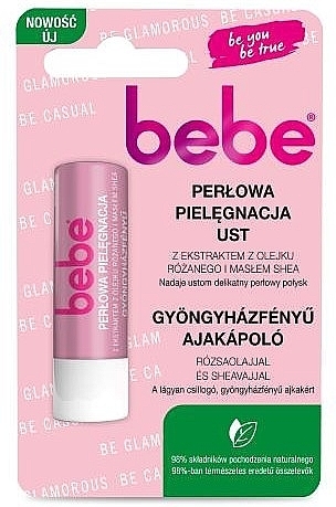 Perłowy balsam do ust z ekstraktem z olejku różanego - Johnson’s® Bebe Pearl Lip Balm — Zdjęcie N1