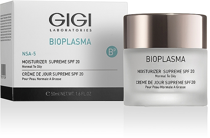 Nawilżający krem do twarzy do skóry tłustej z filtrem SPF 17 - Gigi Bioplasma Moist Oil SPF-17 — Zdjęcie N2