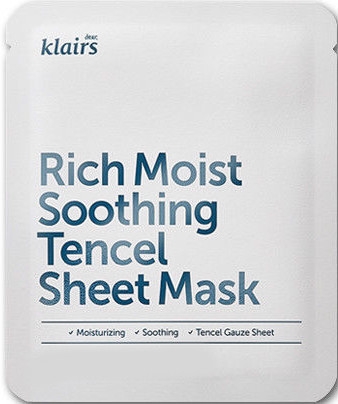Nawilżająca maska na tkaninie do twarzy - Klairs Rich Moist Soothing Tencel Sheet Mask — Zdjęcie N1