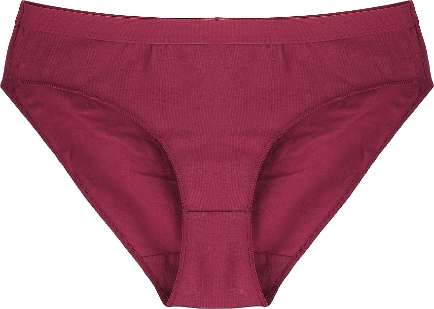 Damskie majtki bikini, BDM380-005, bordowe - Moraj — Zdjęcie N1