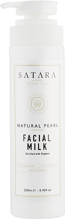Mleczko do oczyszczania twarzy - Satara Natural Pearl Facial Milk — Zdjęcie N1