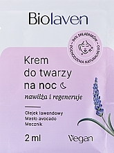 Kup Nawilżająco-regenerujący krem do twarzy na noc - Biolaven Night Face Cream 