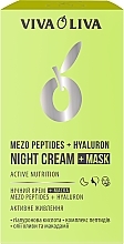 Krem-maska na noc do twarzy Aktywne odżywianie - Viva Oliva Mezo Peptides + Hyaluron Night Cream + Mask  — Zdjęcie N2