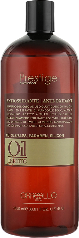 Szampon do włosów z olejkiem jojoba - Erreelle Italia Prestige Oil Nature Anti-Oxydant Shampoo 