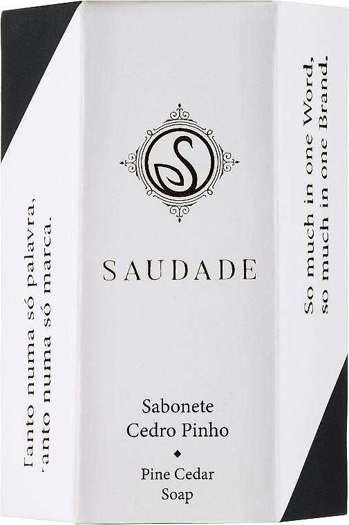 Mydło w kostce Sosna cedrowa - Essencias De Portugal Saudade Pine Cedar Soap — Zdjęcie N2