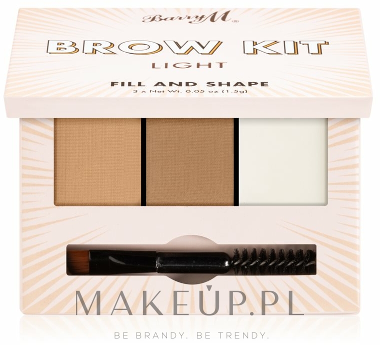 Paleta cieni do brwi - Barry M Fill and Shape — Zdjęcie Light