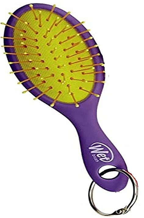 Szczotka do włosów z breloczkiem, fioletowa - Wet Brush Neon Keychain Brush — Zdjęcie N2