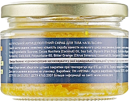 Rewitalizujący peeling do ciała Pomarańcza - Vesna Body Care Scrub — Zdjęcie N6