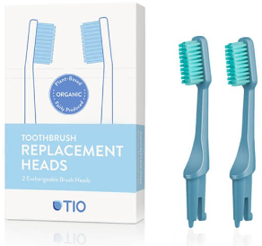 Wymienne końcówki do szczoteczki do zębów, średnia twardość, niebieskie - TIO Toothbrush Medium — Zdjęcie N1