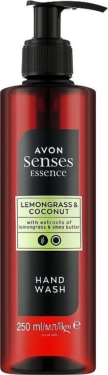 Mydło w płynie do rąk Trawa Cytrynowa i Kokos - Avon Senses Essence Lemongrass & Coconut Hand Wash — Zdjęcie N1