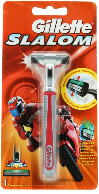 Maszynka do golenia z 1 wymiennym ostrzem - Gillette Slalom — Zdjęcie N1