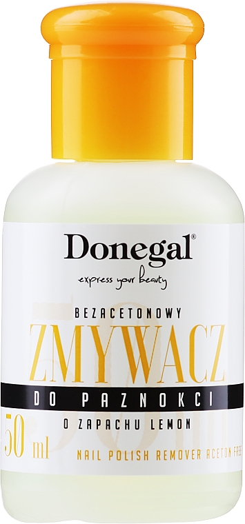 Zmywacz do paznokci z witaminą E Cytryna - Donegal Nail Polish Remover — Zdjęcie N1