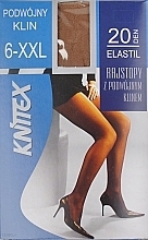 Rajstopy damskie Elastil, 20 Den, graphite - Knittex — Zdjęcie N1