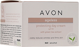 Ochronny krem do twarzy na dzień z ekstraktem z zielonej herbaty - Avon Ageless Protacting Day Cream SPF 30 — Zdjęcie N1