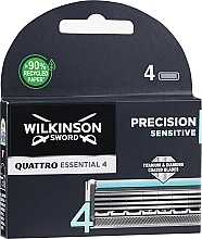 Kup Wymienne ostrza do maszynki, 4 szt. - Wilkinson Sword Quattro Titanium Sensitive