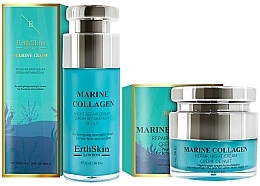 Zestaw - ErthSkin London Marine Collagen (n/cr/50ml + serum/30ml) — Zdjęcie N1