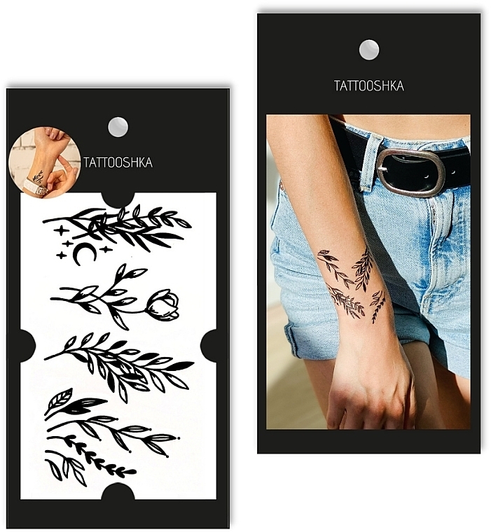 Tatuaż tymczasowy Małe gałązki - Tattooshka — Zdjęcie N1